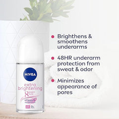 Nivea Extra Brightening Deodorant Roll-On For Women 50ml