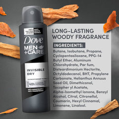 Dove Men+Care Invisible Dry Body Spray (250ml)