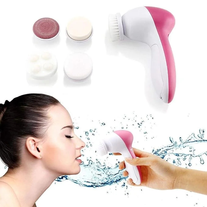 5 In 1 Face Cleansing Silicone Brush