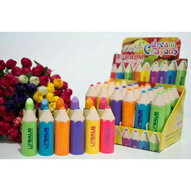 Dream Crayons Pencil LipBalm Set (6 Pcs)