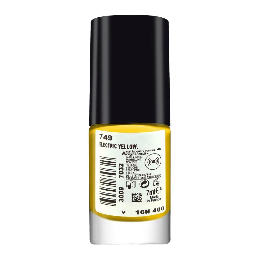 Maybelline New York Color Show Nail Polish, 749 Electric Yellow