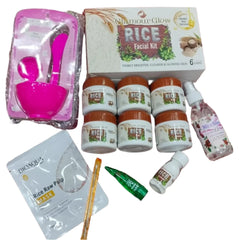 6 in 1 Glamour Glow Rice Facial Deal