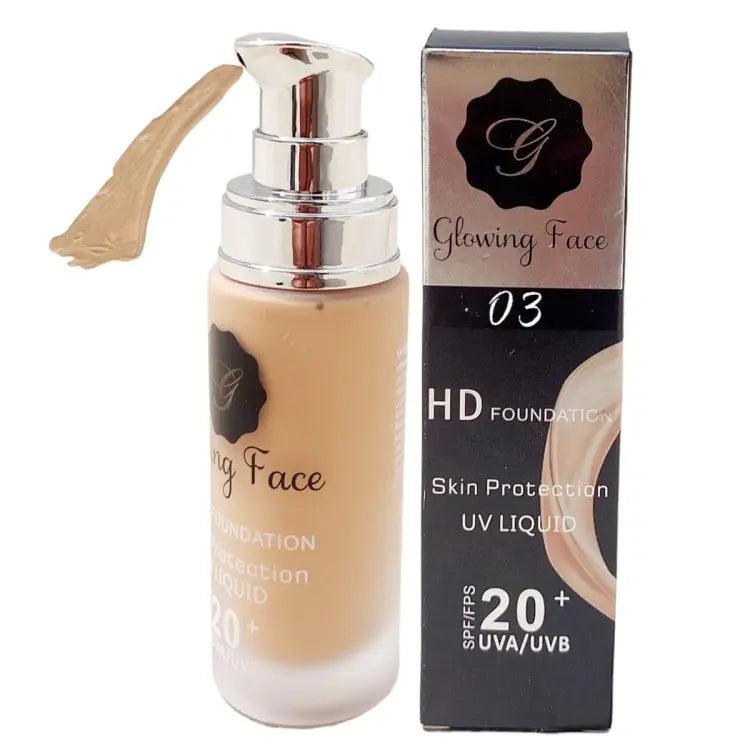 Glowing Face HD UV Skin Protection Foundation