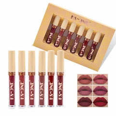 KS-One Set Of 6 Matte Liquid Matte Lipstick Set