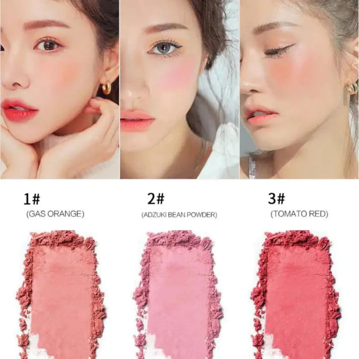 3 Colors Kaxier Blush Palette With Brush (original made in korea )