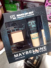 Fitme Maybelline 3 in 1 set ( face powder , foundation tube and foundation stick )
