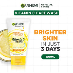 Garnier Bright Complete Vitamin C Face Wash 100ml