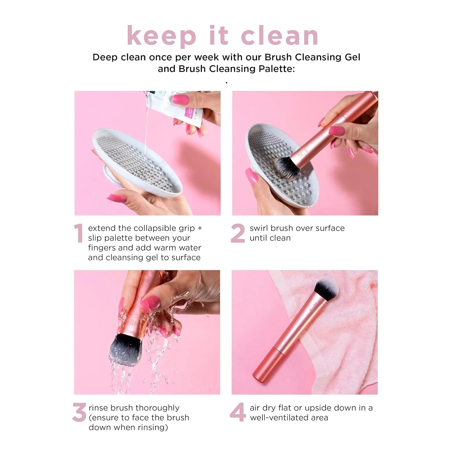 Real Techniques- The Wanderer Makeup Brush Set (8Pcs)