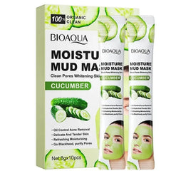 Bioaqua Cucumber Face Mask 10pcs Oil Control 8g*10 Pcs