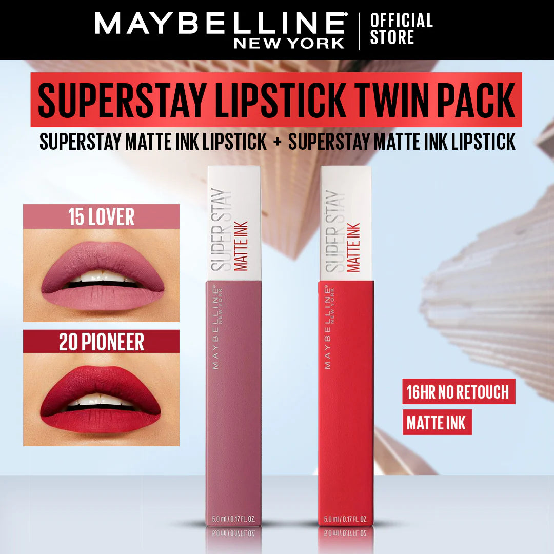 Maybelline - Superstay Liquid Lipstick Twin Pack