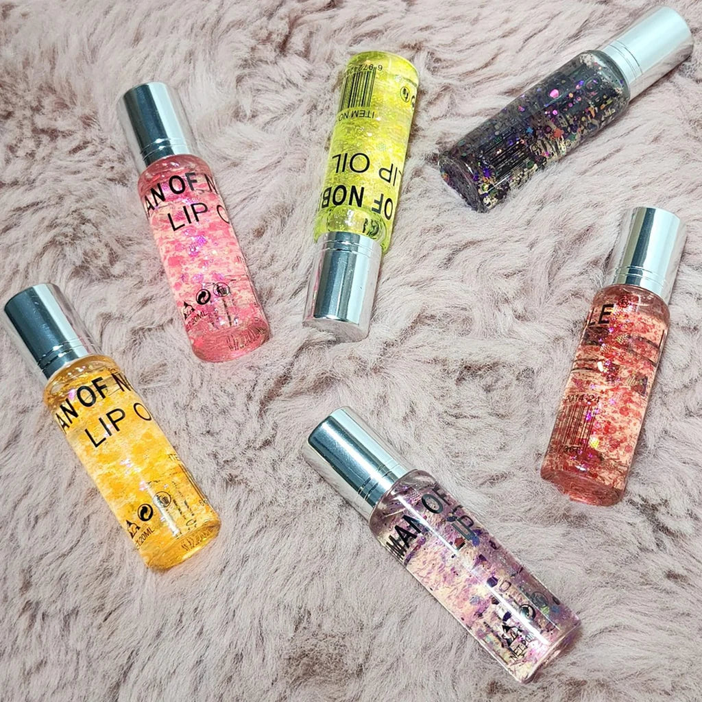 IMAN OF NOBLE Color fashion Waterproof Glitter & Lip Oil Each