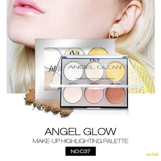 CVB 6 Shades High Definition Angel Glow Makeup Highlighting Palette