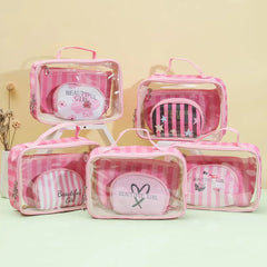 Beautiful Girl Makeup Bag Each with Small Pouch
