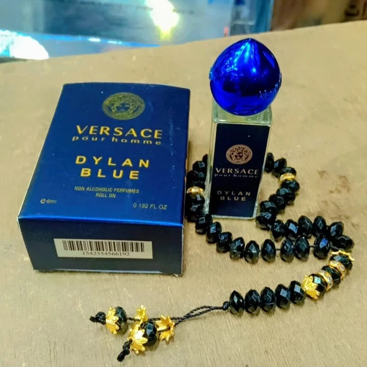 Versace Pour Homme Dylan Blue Attar with Tasbeeh