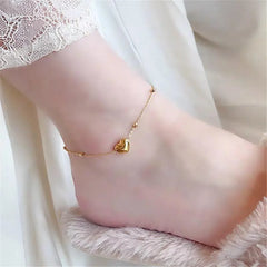 Stainless Steel Gold Plated Heart Chain