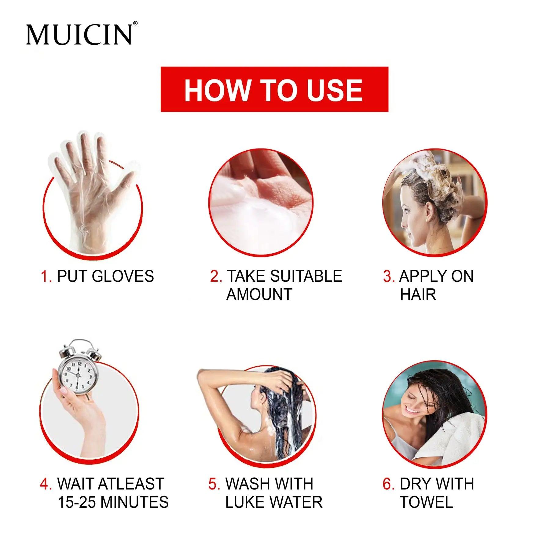 Muicins Ultimate 5-in-1 Hair Color Shampoo 200ml