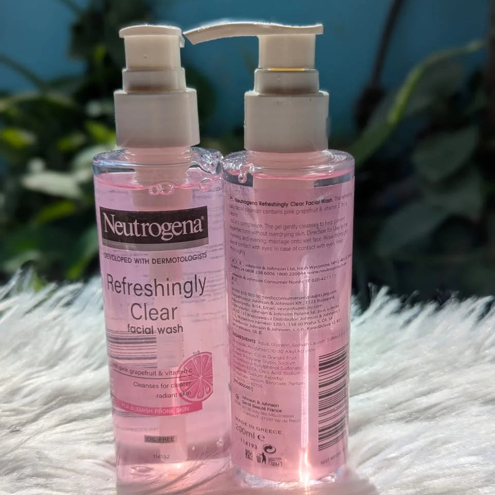 Neutrogena Refreshingly Clear Facial Wash – 200ml (Made in Greece)