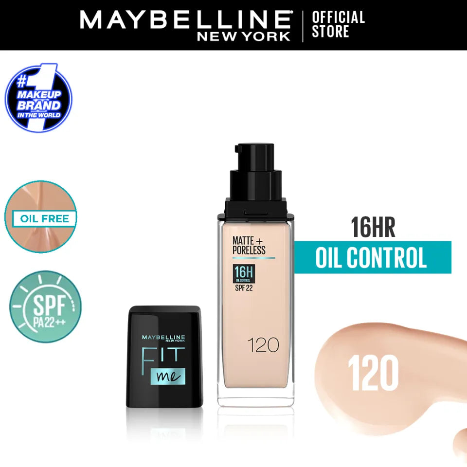 Maybelline New Fit Me Matte + Poreless Liquid Foundation Spf 22 30ml