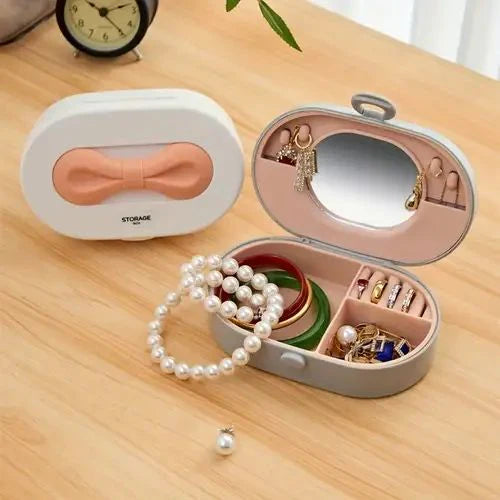 Multipurpose Storage Box For Cosmetic & Jewellery Plastic Body With Silicon Case