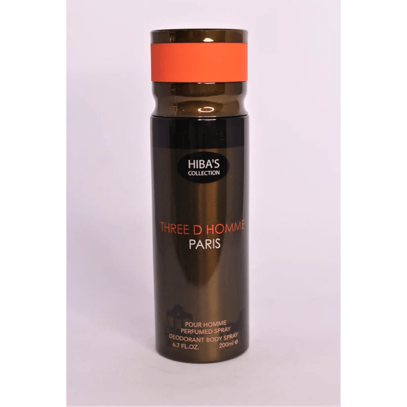 Hiba's Collection Deodorant Three d Homme Paris 200ml