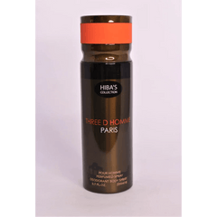 Hiba's Collection Deodorant Three d Homme Paris 200ml