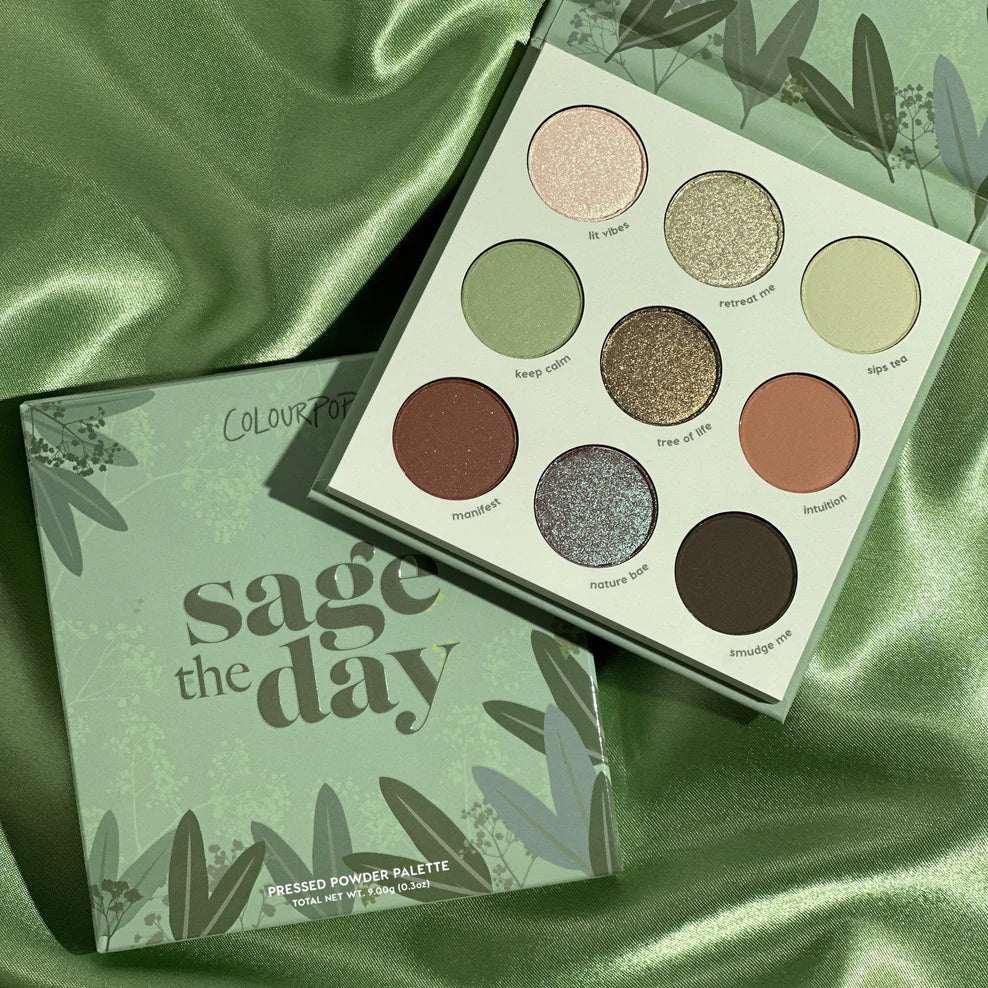 Colour Pop Sage The Day Eyeshadow Palette (9 Colors)