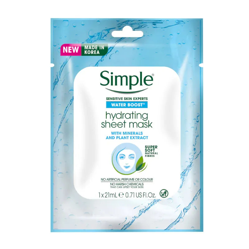 Simple Water Boost Hydrating Sheet Mask