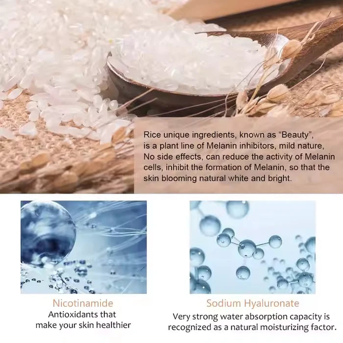 Aichun Beauty 5 Pieces Organic Rice Facial Skin Care Set