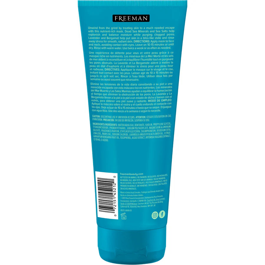 Freeman Anti-Stress Dead Sea Minerals Clay Mask 75ml