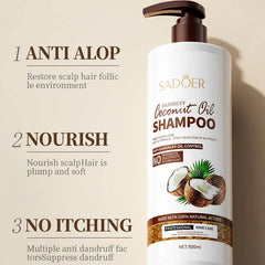 Sadoer Anti Dandruff Coconut Oil Nourishing Smooth Fluffy Shampoo 500ml