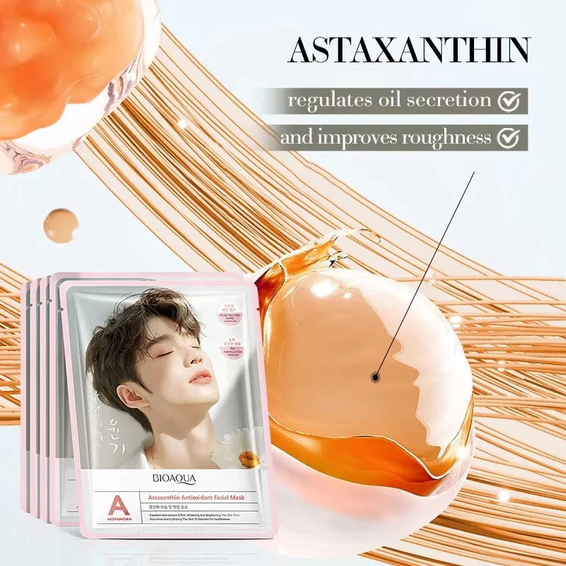 BIOAQUA Korean Astaxanthin Facial Sheet Mask - 25g