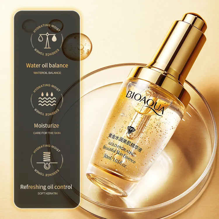 BIOAQUA 24K Gold Skin Care Liquid Essence Face Serum 30 ml