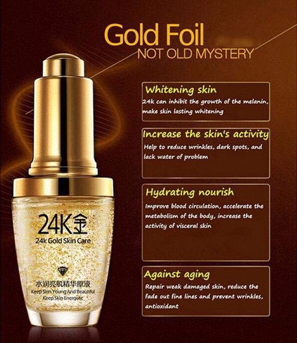 BIOAQUA 24K Gold Skin Care Liquid Essence Face Serum 30 ml