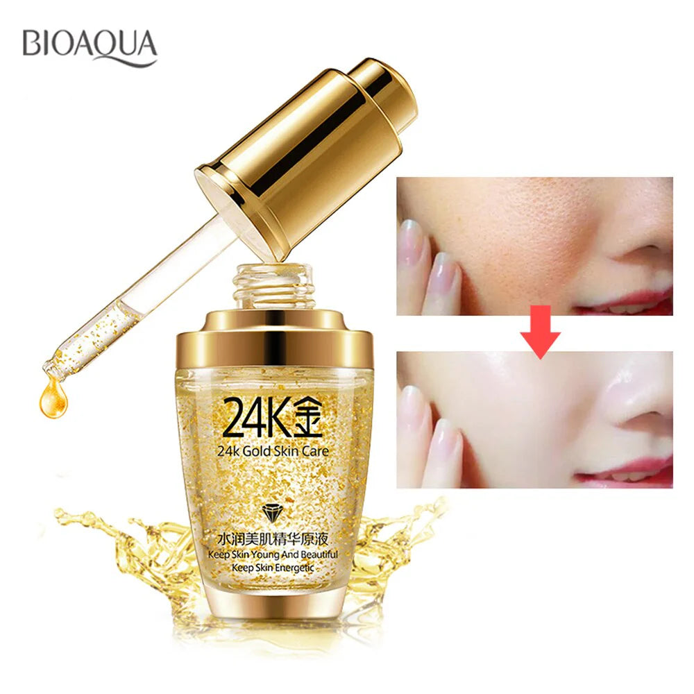 BIOAQUA 24K Gold Skin Care Liquid Essence Face Serum 30 ml