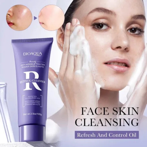 BIOAQUA Retinol Anti-wrinkle Tighten Tender Skin Elastic Cleanser - 100g