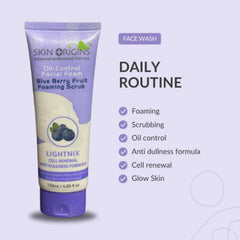 skin origins 2in1 Blue berry face scrub+Facewash 120ml