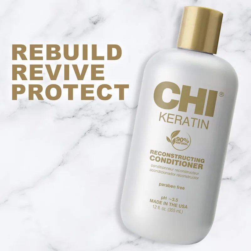 CHI Keratin Reconstructing Conditioner, Paraben Free, For All Hair Types -  355ml