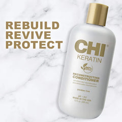 CHI Keratin Reconstructing Conditioner, Paraben Free, For All Hair Types -  355ml