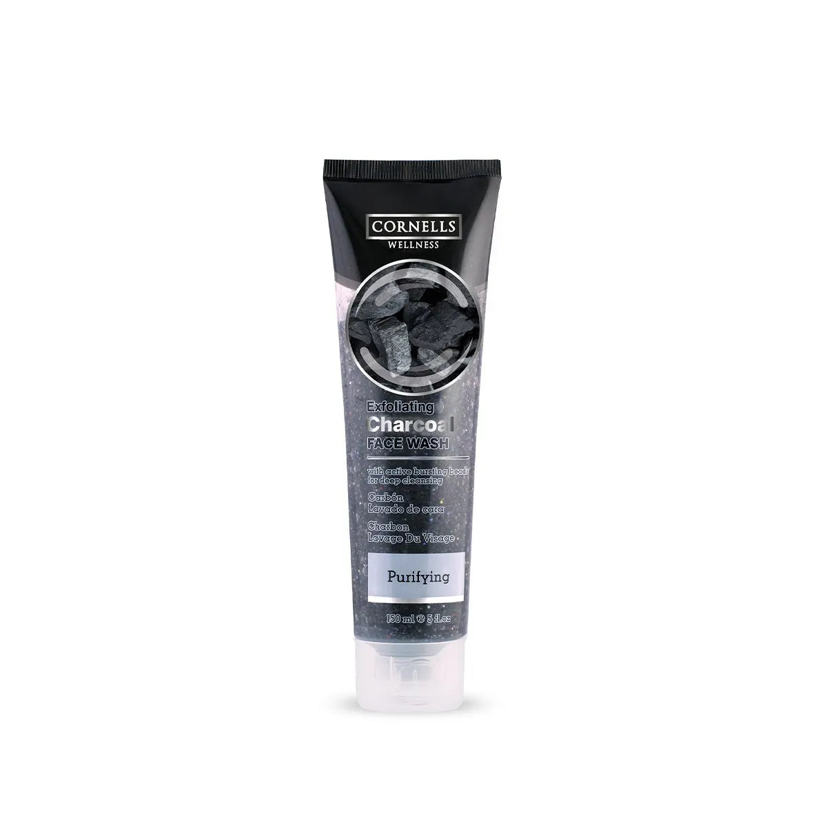 Cornells Wellness Exfoliating Charcoal Face Wash 150ml