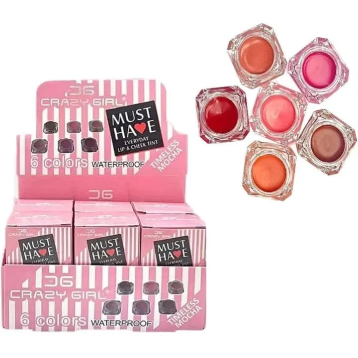 Crazy girl Multi Use Lips Eye Cheeks Tint 6Pcs Set