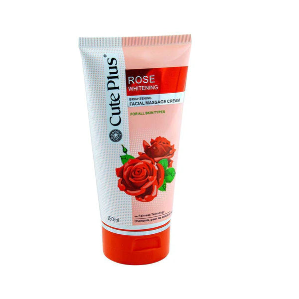 Cute Plus Rose Whitening Facial Massage Cream 150ml