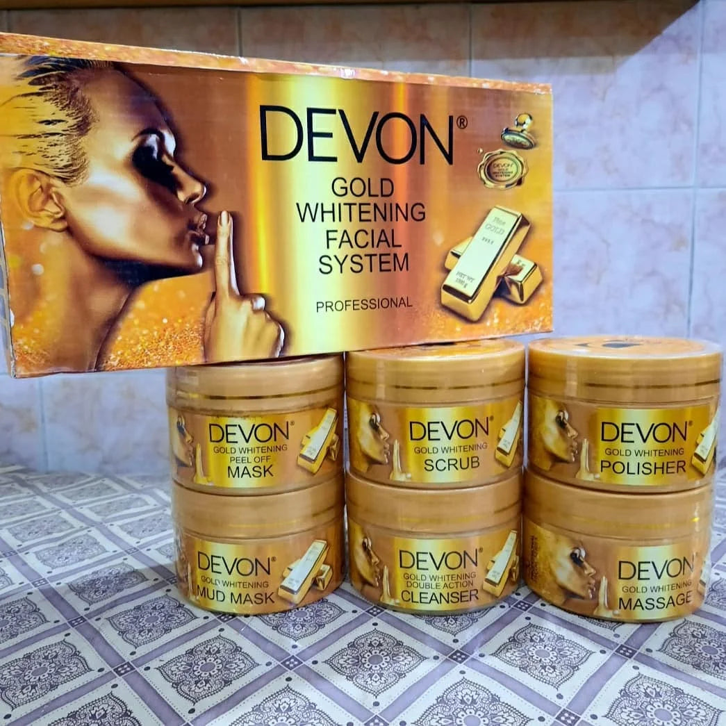 Devon 6 Steps Gold Whitening Facial Kit 💯 ✨