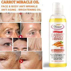 DISAAR 100% Carrot Miracle Whitening Facial Body Oil 100ml