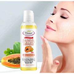 DISAAR 100% Papaya Miracle Whitening Facial Body Oil  100ml