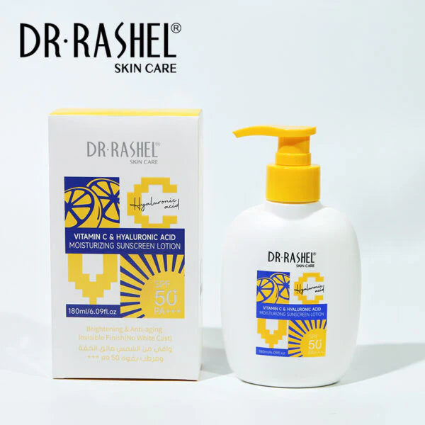 DR.Rashel Vitamin c & hyaluronic acid moisturizinng sunscreen loiton SPF50 - 180ml