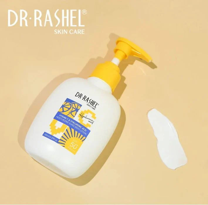 DR.Rashel Vitamin c & hyaluronic acid moisturizinng sunscreen loiton SPF50 - 180ml