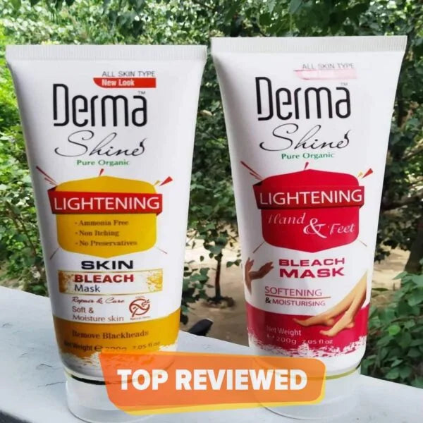 Derma Shine 2 in 1 Bleach Set