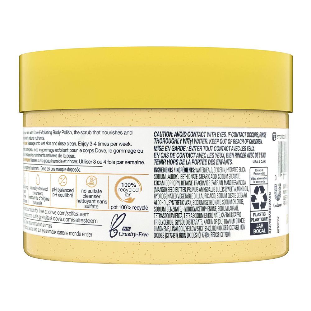 Dove Crushed Almond & Mango Butter Exfoliating Body Polish, 298gm
