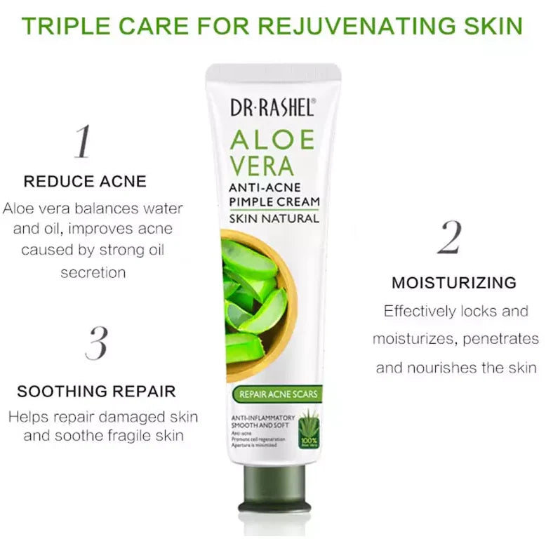 Dr Rashel Aloe Vera Anti Acne Pimple Cream - 30gm