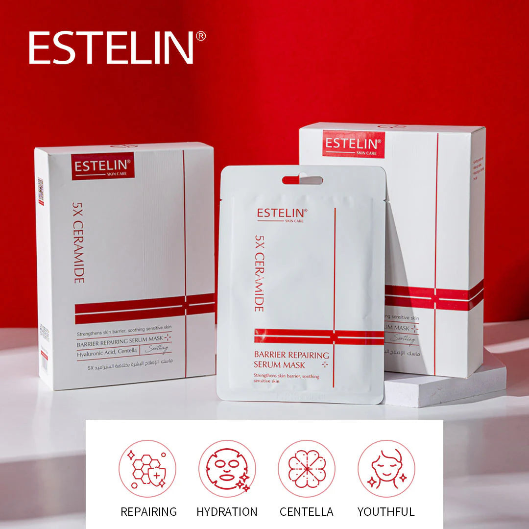 ESTELIN Skin Care 5X Ceramide Barrier Repair Serum Sheet Mask